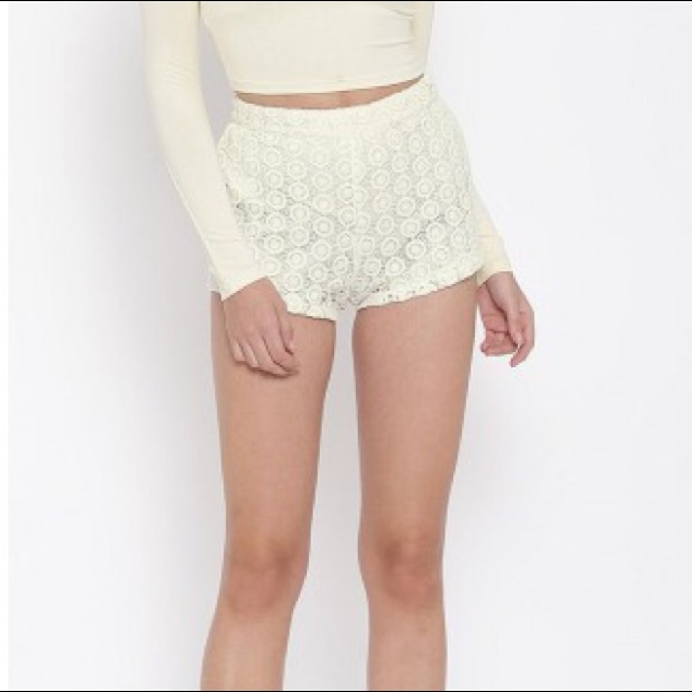 Forever 21 lace crochet shorts